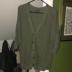 Green cardigan